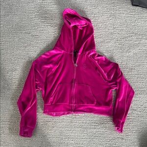 Victoria's Secret Fuchsia Velour Jacket